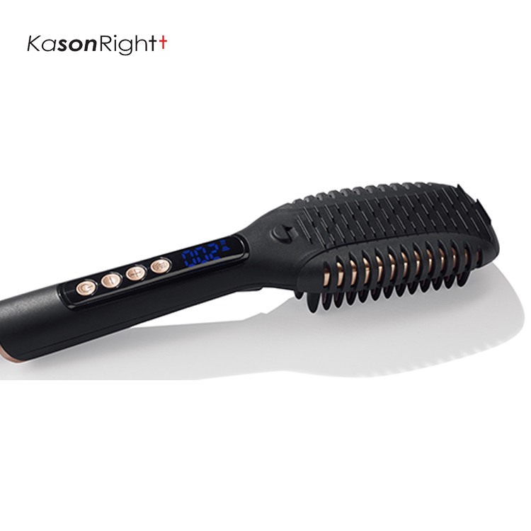 3 AZ 1-BEN Side Wave Volume hajkiegyenesítő kefe, LED kijelző, Rapid MCH simító melegítő több hajfésű